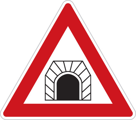 Dopravní značka - A21 - Pozor, tunel