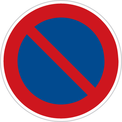Dopravní značka - B29 - Zákaz stání