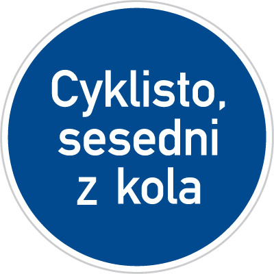 Dopravní značka - C14a - Jiný příkaz